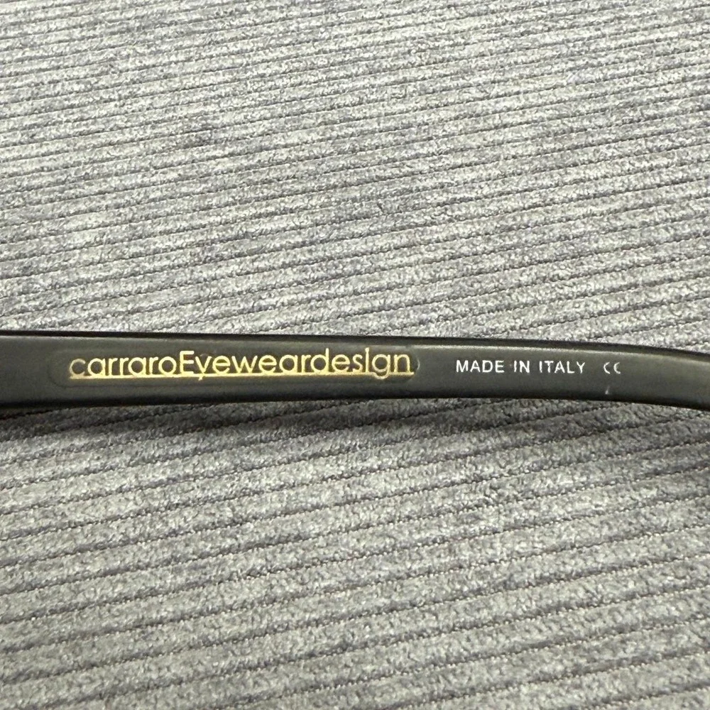 Carraro Eyewear Design 153 Purple Black Rectangular Y2k Frames Italy 55-15-140